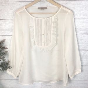 Ann Taylor LOFT Ruffle Blouse